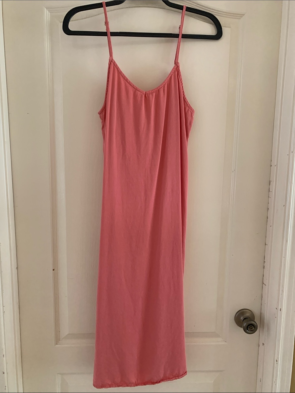 Thread & Supply Coral Pink Midi Slip Dress